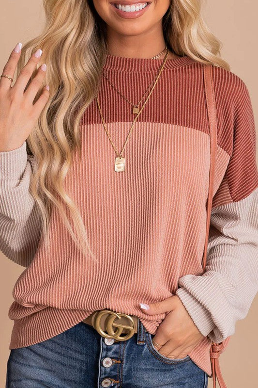 Blocked and Colorful Top in Multiple Colors