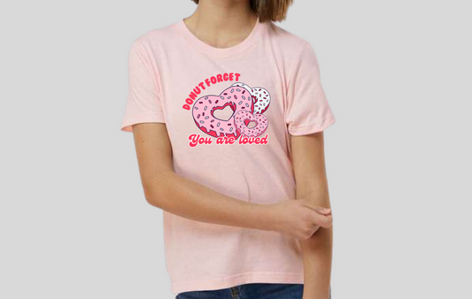 Donut Forget, tee in toddler through adult