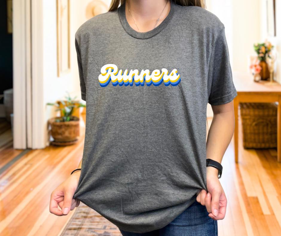 Retro Runners, tee in toddler, youth, & adult