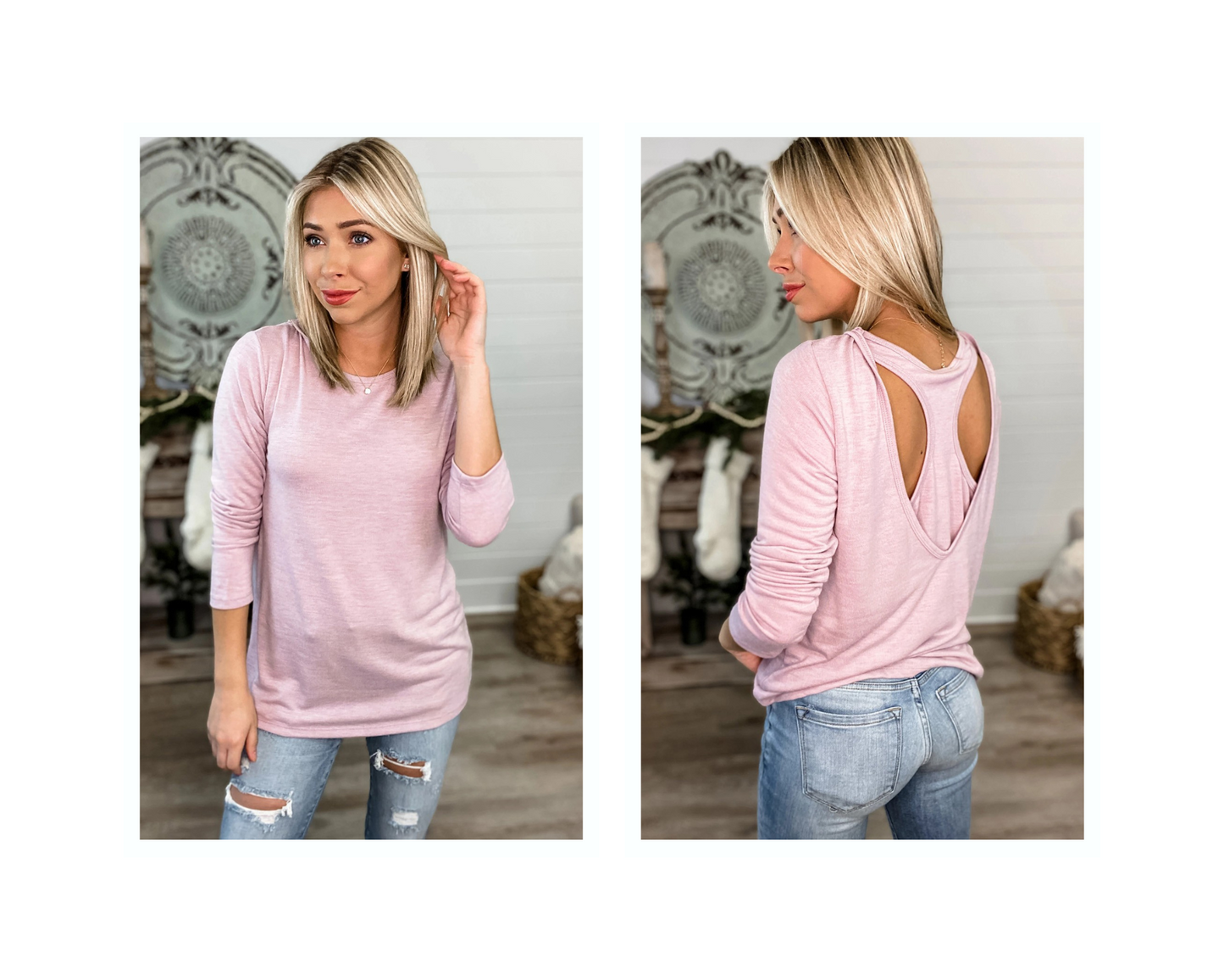 Hollow Back Girl Top in Multiple Colors
