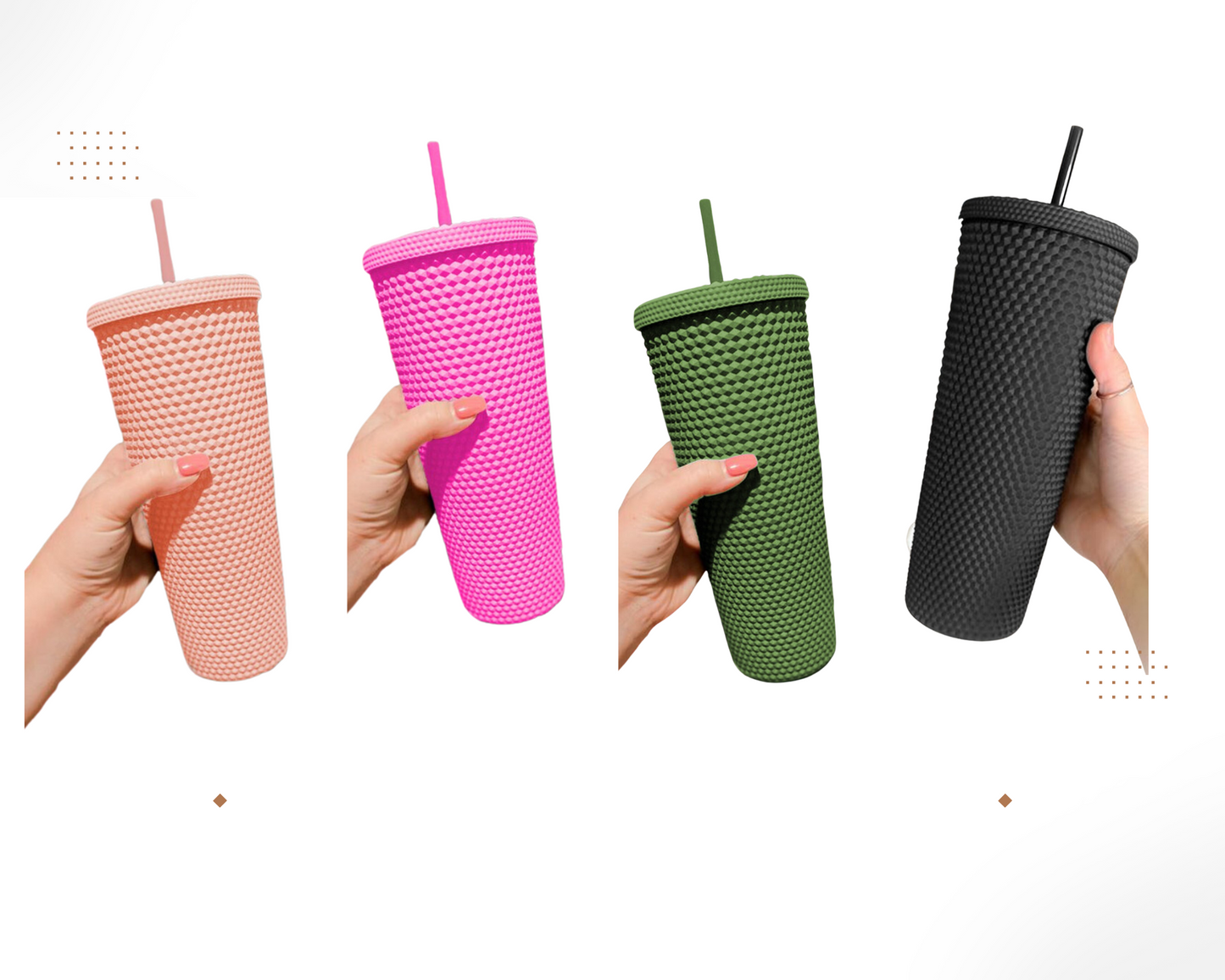 24 oz. Diamond Tumbler in Multiple Colors