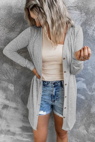 Katy, cardigan in Grey MONDAY MADNESS ONLY