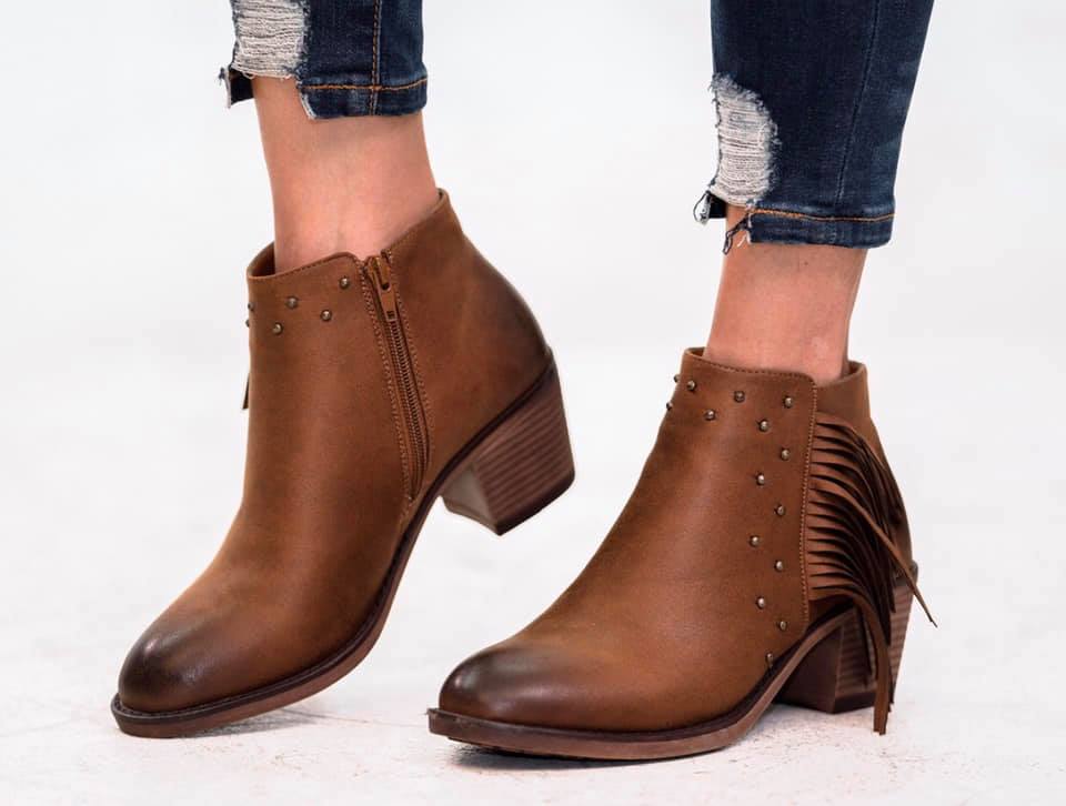 Fringe booties (SWH)