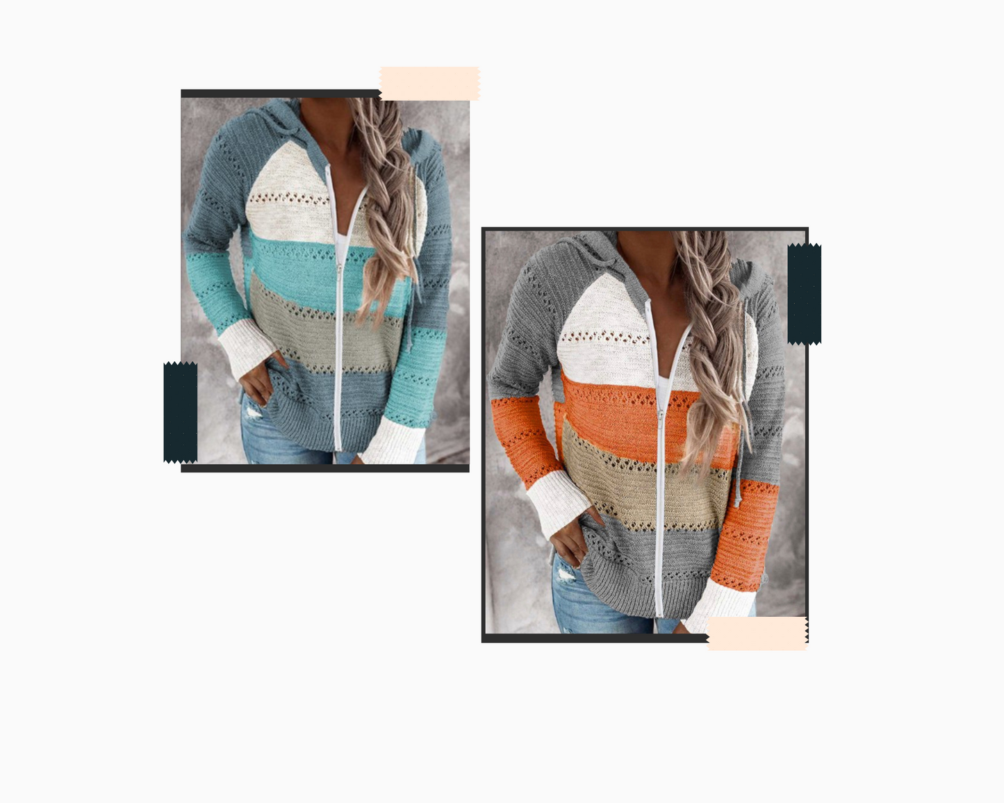 Casual Color Block Jacket, in multiple colors SWH