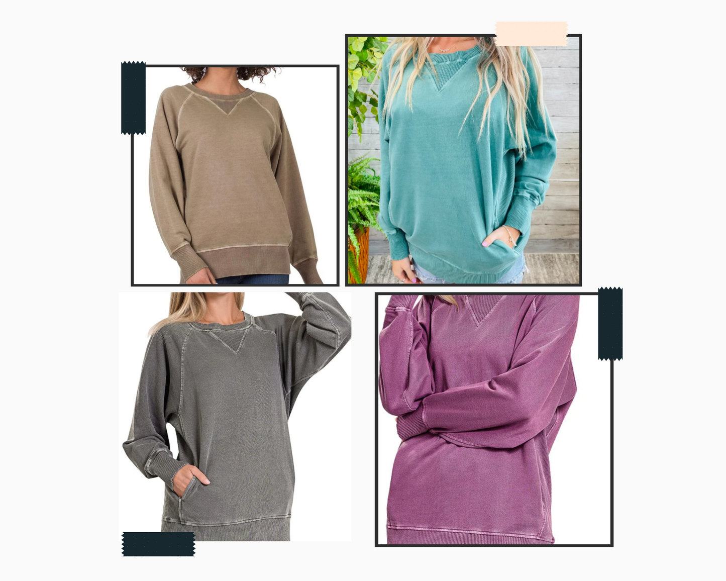 Plainly Perfect Pullover Sweatshirt, in multiple colors(SWH)