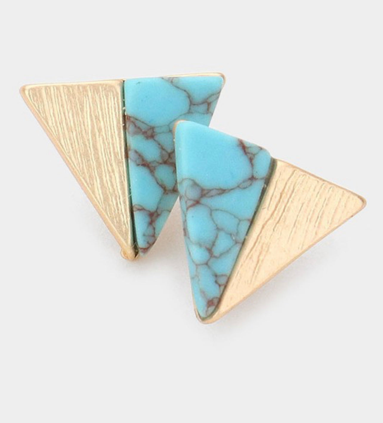 Tempting in Turquoise, Triangle Earrings