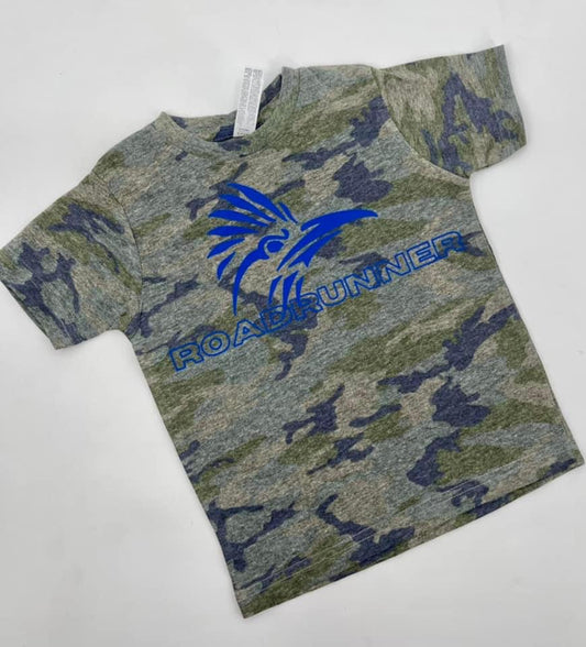 Camo Roadrunner Tee Adult, Youth, Toddler